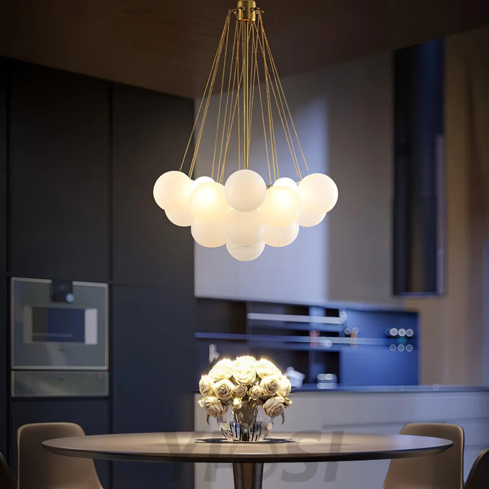 Glass Bubble Chandelier - Bend, chandeliers-1-Yiosilamp