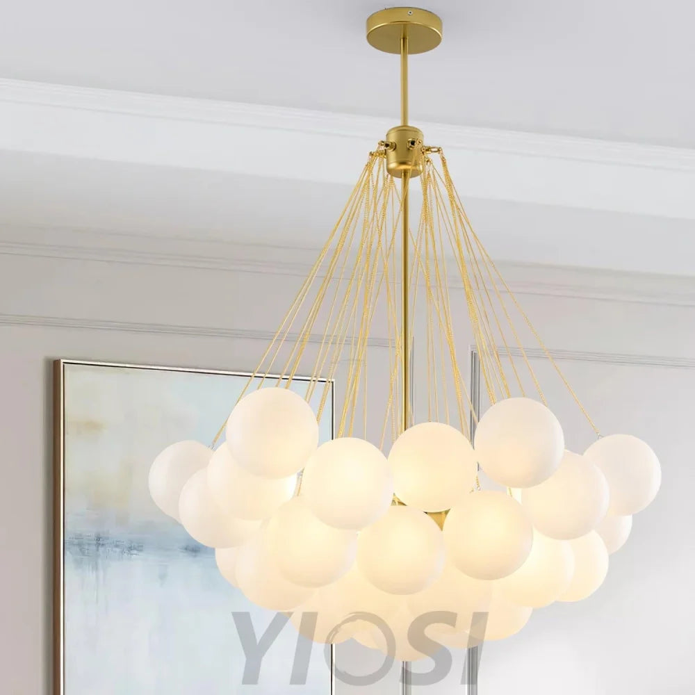 Glass Bubble Chandelier - Bend, chandeliers-1-Yiosilamp