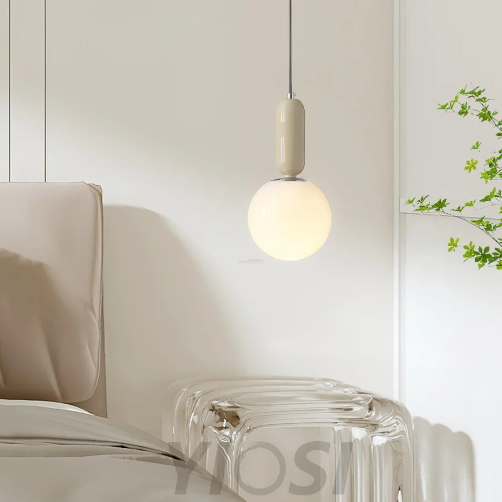 Glass Globe Ball Pendant Earring - Earring-1-Yiosilamp