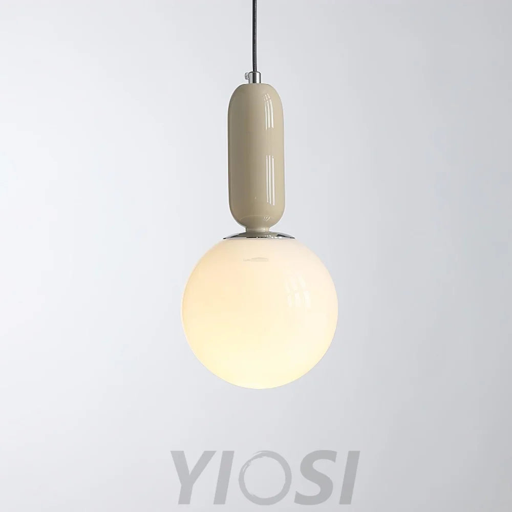 Glass Globe Ball Pendant Earring - Earring-1-Yiosilamp