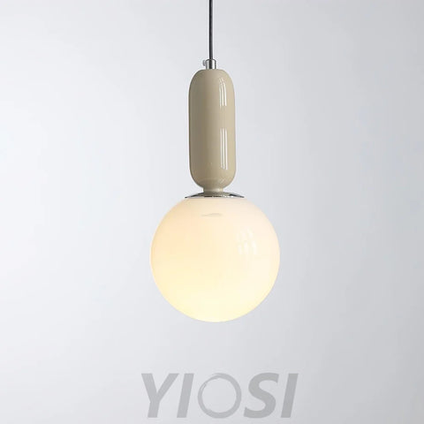 Glass Globe Ball Pendant Earring - Earring-1-Yiosilamp