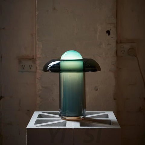 Glass Mushroom Table Lamp ∅ 11.8″ - Kettle-1-Yiosilamp