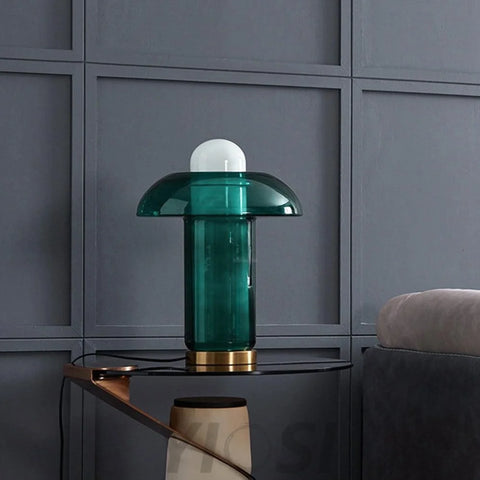 Glass Mushroom Table Lamp ∅ 11.8″ - Kettle-1-Yiosilamp