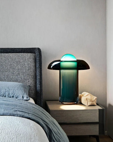 Glass Mushroom Table Lamp ∅ 11.8″ - Kettle-1-Yiosilamp