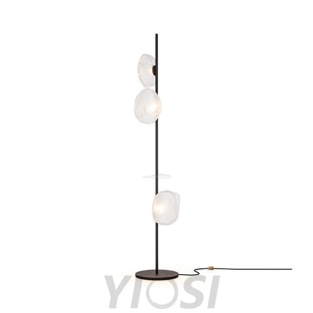 Glass Petals Floor Lamp with 3/6 heads - Art Glass-1-Yiosilamp