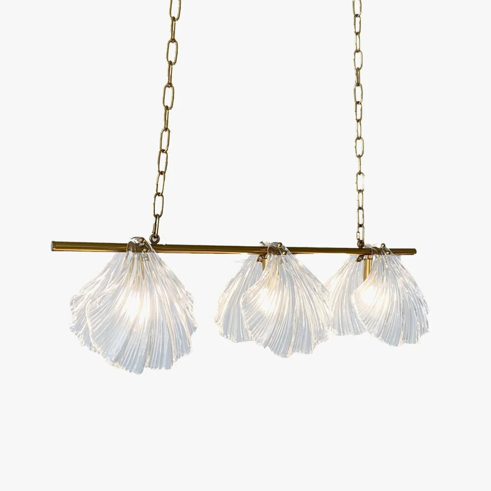 Glass Shell Pendant L 31.5″ - Mussel-1-Yiosilamp