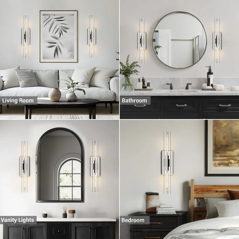 Glass tube copper-walled lamp