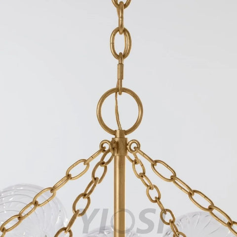 Popular Modern Bubble Glass Chandelier 36’’ Ceiling Lamp Chandeliers For Dining Room Stairways