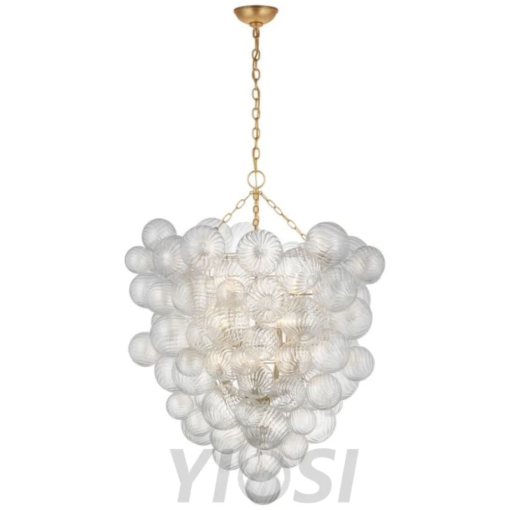 Popular Modern Bubble Glass Chandelier 36’’ Ceiling Lamp Chandeliers For Dining Room Stairways