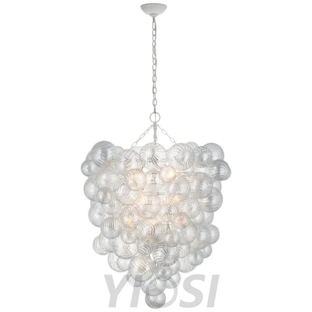 Popular Modern Bubble Glass Chandelier 36’’ Ceiling Lamp Chandeliers For Dining Room Stairways