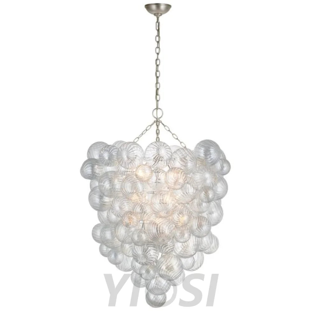 Popular Modern Bubble Glass Chandelier 36’’ Ceiling Lamp Chandeliers For Dining Room Stairways