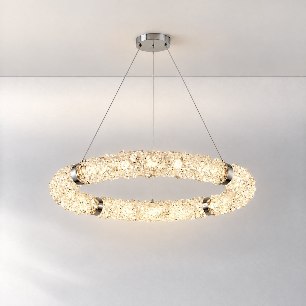 Glitter Glamorous Modern Glass Chandelier