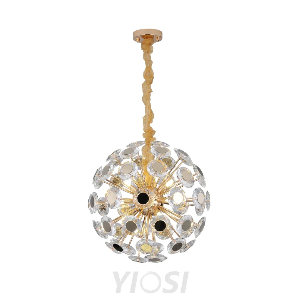 small crystal chandelier