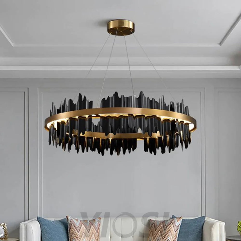 Gloria Round Ring Chandelier Custom