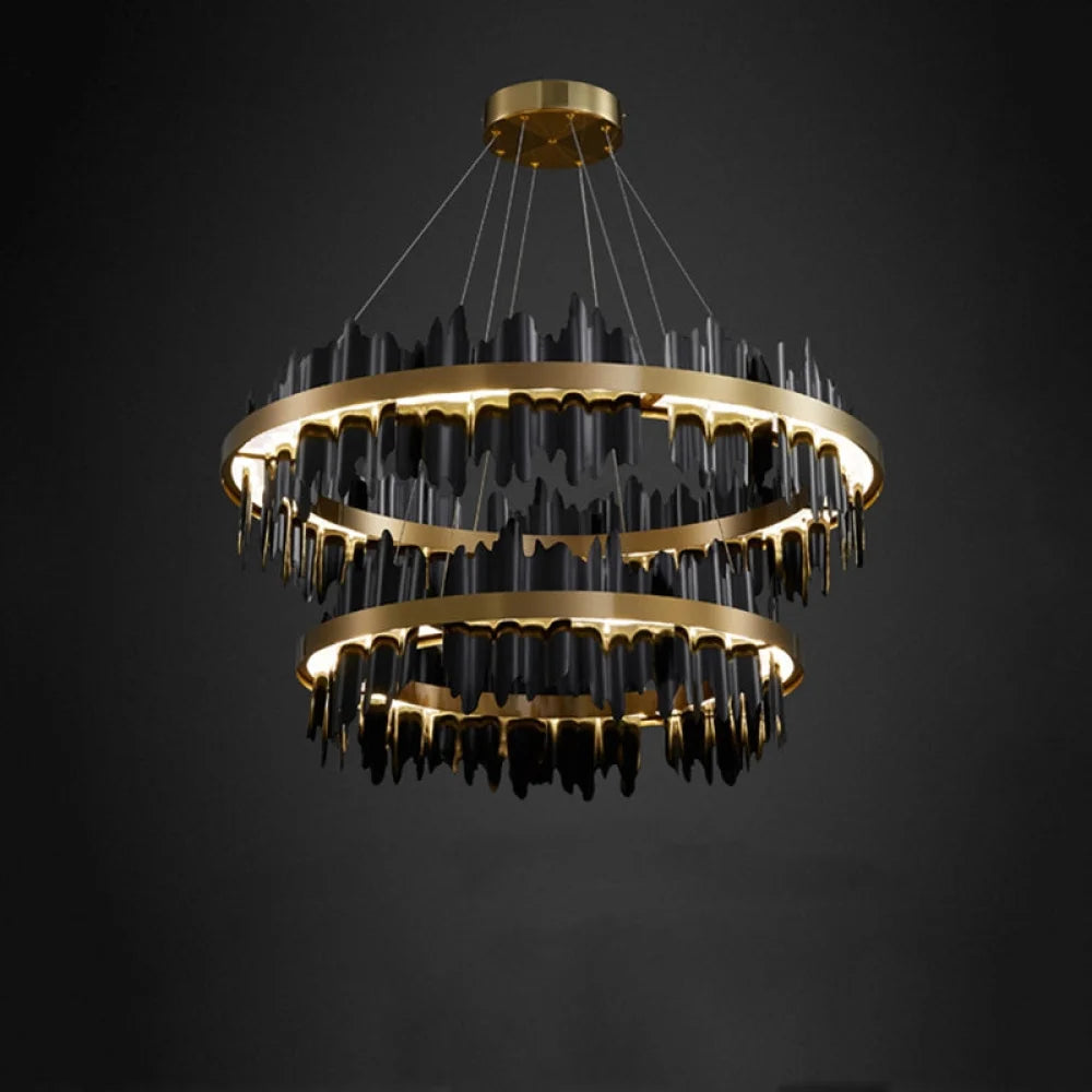 Gloria Two-Tier Ring Chandelier Style B Custom