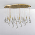 Goccia Oval Chandelier – lights off