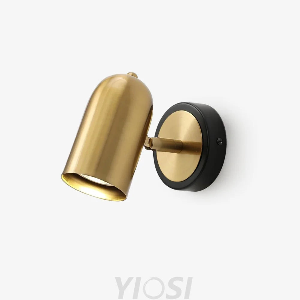 Leonardo Gold Wall Lamp – Polished Iron Sconce with LED Flexibility