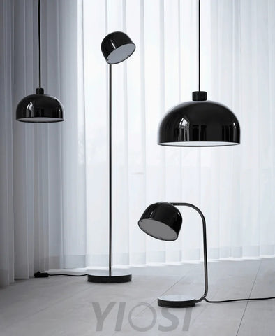 Grant Black Floor Lamp ∅ 9.5″ - Geometry-1-Yiosilamp