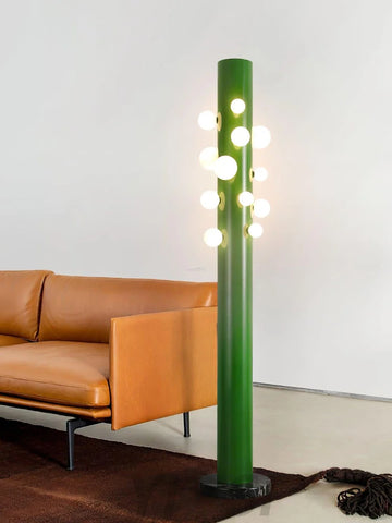 Green Apes Floor Lamp ∅ 11.8″ - Pillar-1-Yiosilamp