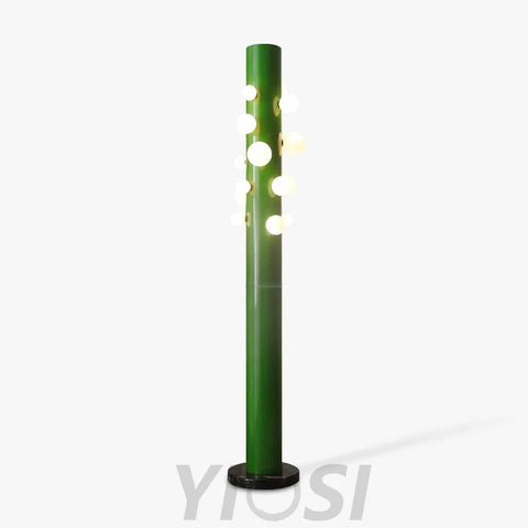 Green Apes Floor Lamp ∅ 11.8″ - Pillar-1-Yiosilamp