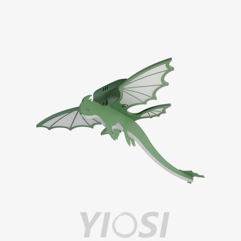 Green Dinosaur Ceiling Light  L 27.5″ - Creature-1-Yiosilamp
