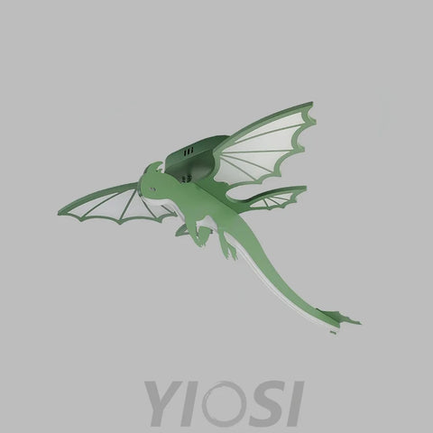 Green Dinosaur Ceiling Light  L 27.5″ - Creature-1-Yiosilamp