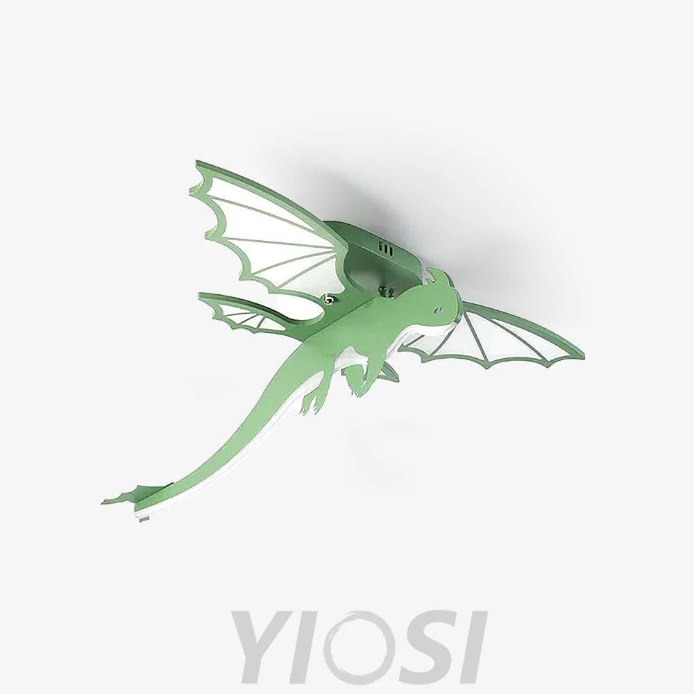 Green Dinosaur Ceiling Light  L 27.5″ - Creature-1-Yiosilamp