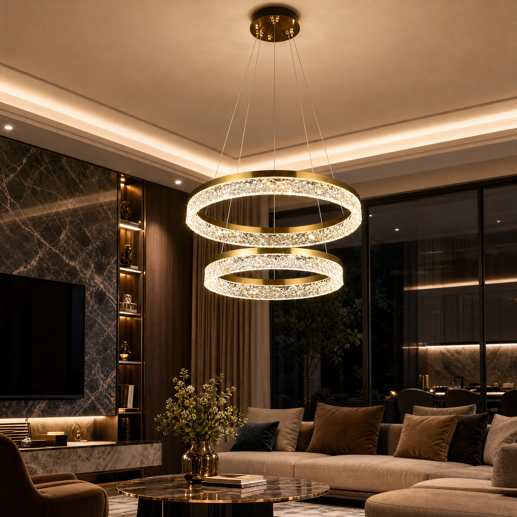 Guilin Landscape Modern Sculptural Pendant Light - scene