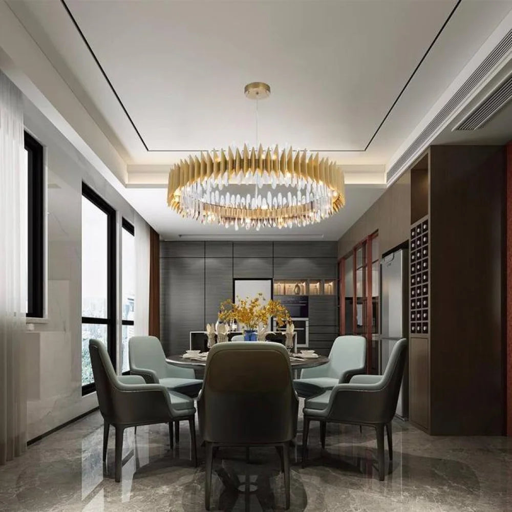 chandelier kitchen island
