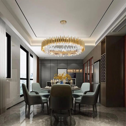 chandelier kitchen island