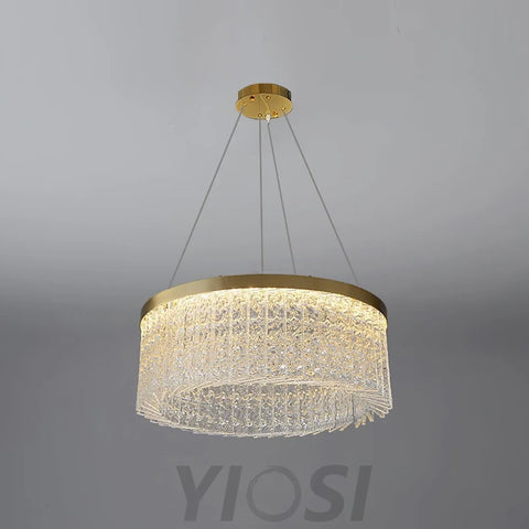 Halo Crystal Round Chandelier - Crystals-1-Yiosilamp