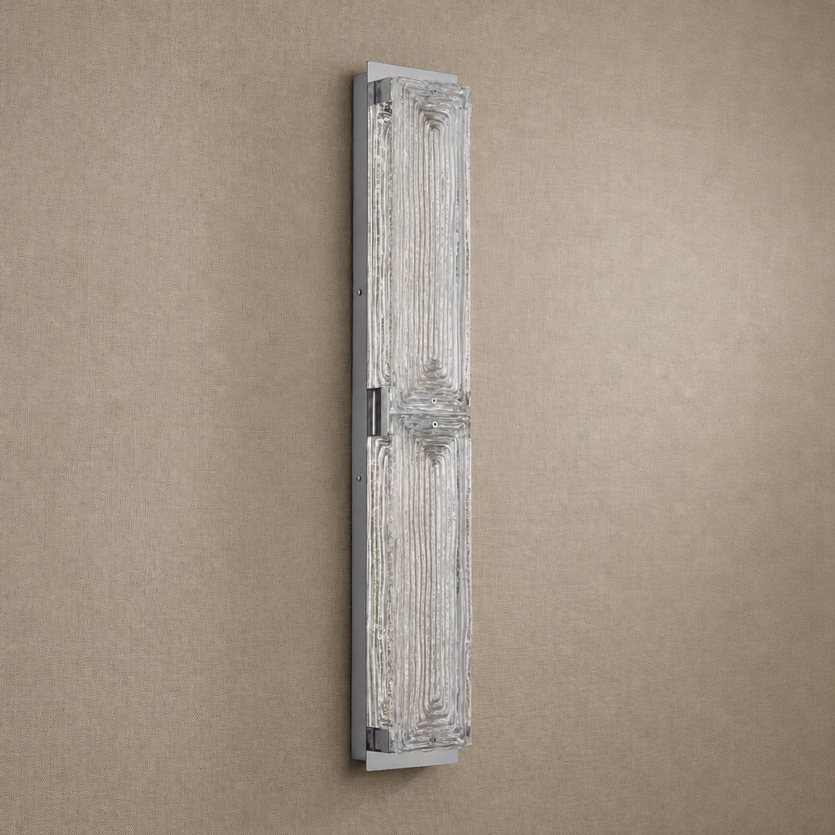Halo Modern Linear Glass Wall Sconce – lights off