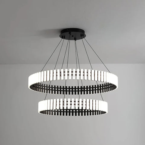 Hanging LED Chandelier ∅ 15.7″ - ring-1-Yiosilamp
