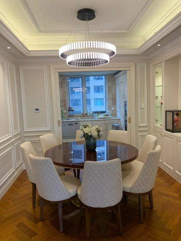 Hanging LED Chandelier ∅ 15.7″ - ring-1-Yiosilamp