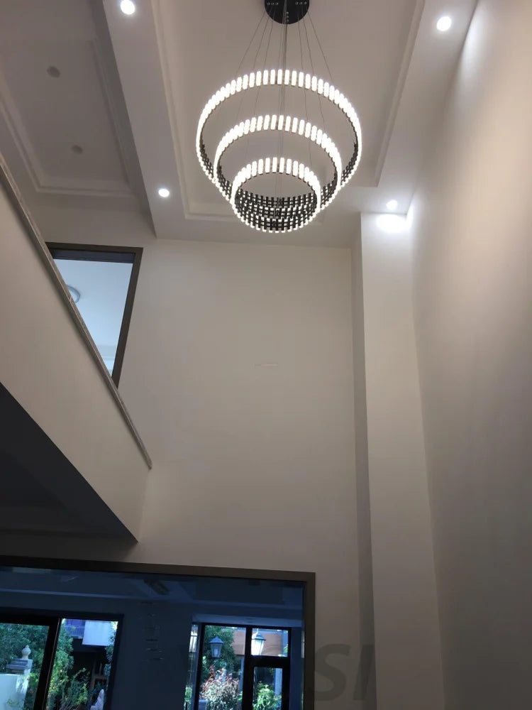 Hanging LED Chandelier ∅ 15.7″ - ring-1-Yiosilamp