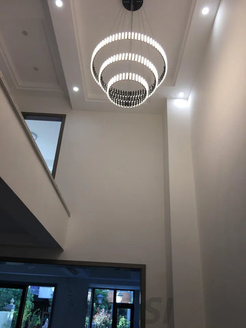 Hanging LED Chandelier ∅ 15.7″ - ring-1-Yiosilamp