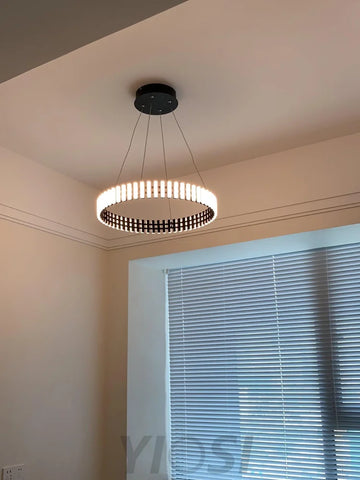 Hanging LED Chandelier ∅ 15.7″ - ring-1-Yiosilamp