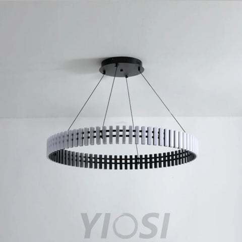 Hanging LED Chandelier ∅ 15.7″ - ring-1-Yiosilamp