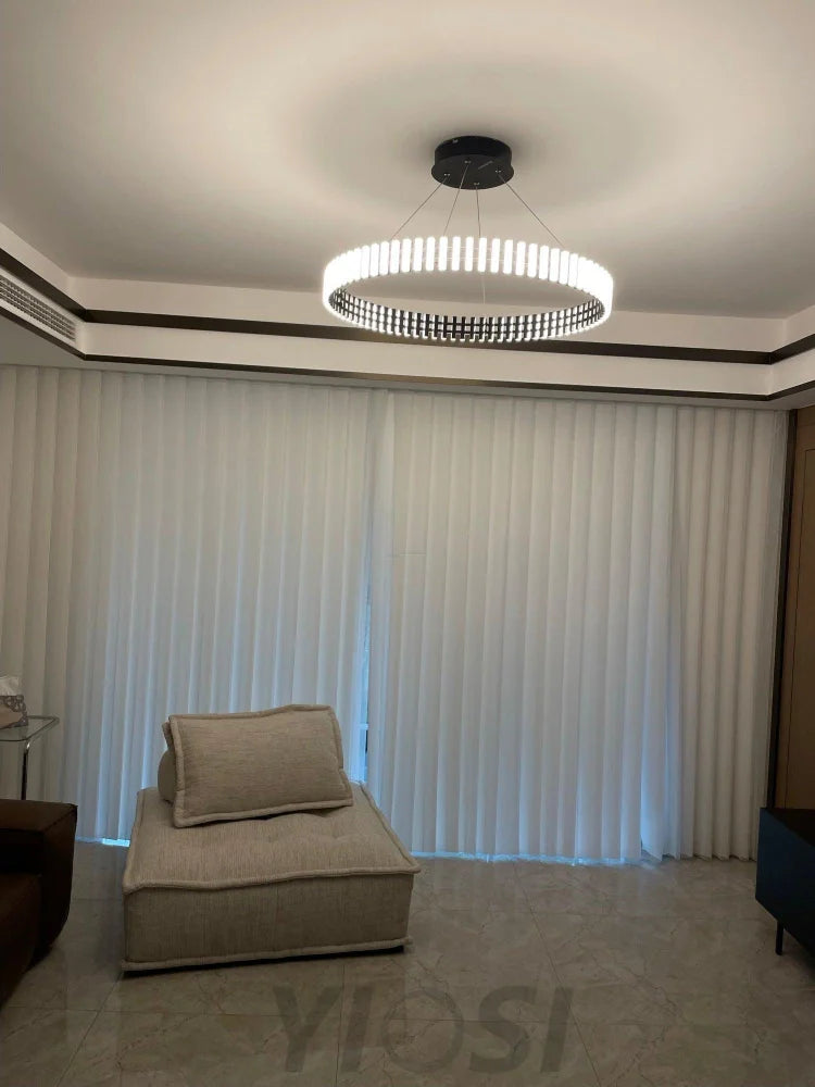 Hanging LED Chandelier ∅ 15.7″ - ring-1-Yiosilamp