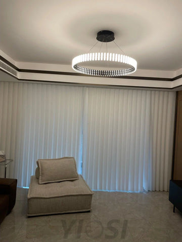 Hanging LED Chandelier ∅ 15.7″ - ring-1-Yiosilamp