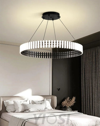 Hanging LED Chandelier ∅ 15.7″ - ring-1-Yiosilamp