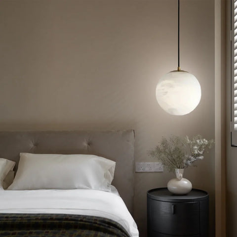 Hansa Alabaster Ball Pendant Island Mini Light