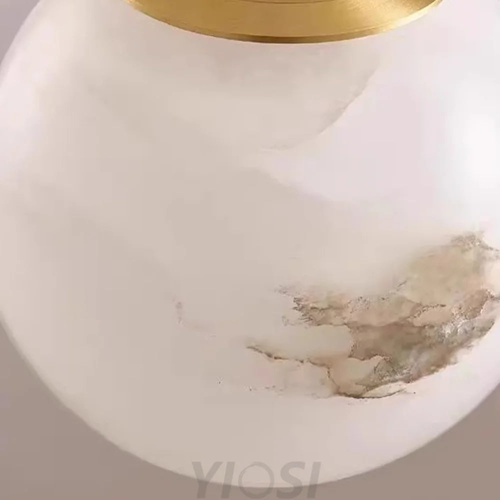 Hansa Alabaster Ball Pendant Island Mini Light