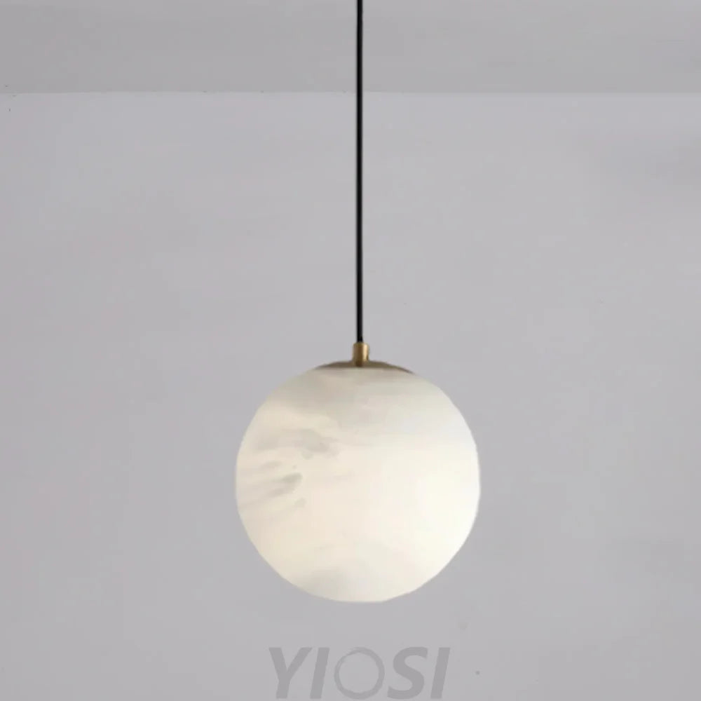 Hansa Alabaster Ball Pendant Island Mini Light