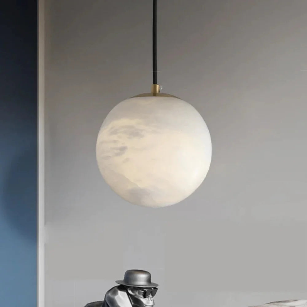 Hansa Alabaster Ball Pendant Island Mini Light