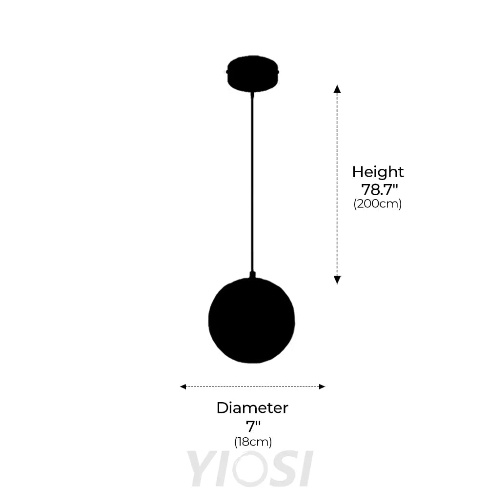 Hansa Alabaster Ball Pendant Island Mini Light