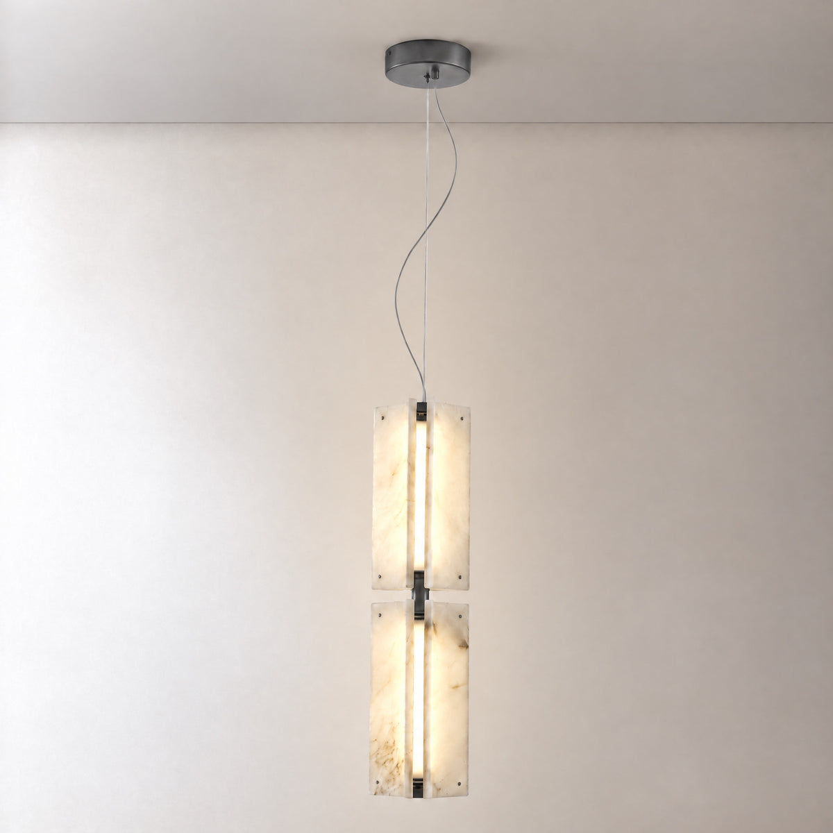 Harmon Modern Alabaster Pendant Light 5.9"