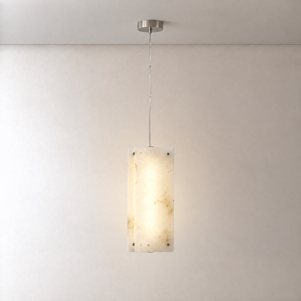 Harmon Modern Alabaster Pendant Light Fixtures 5.9"