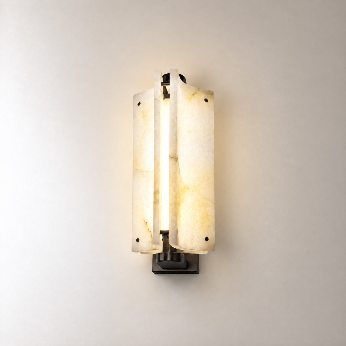 Harmon Modern Alabaster Wall Sconce 5.9"