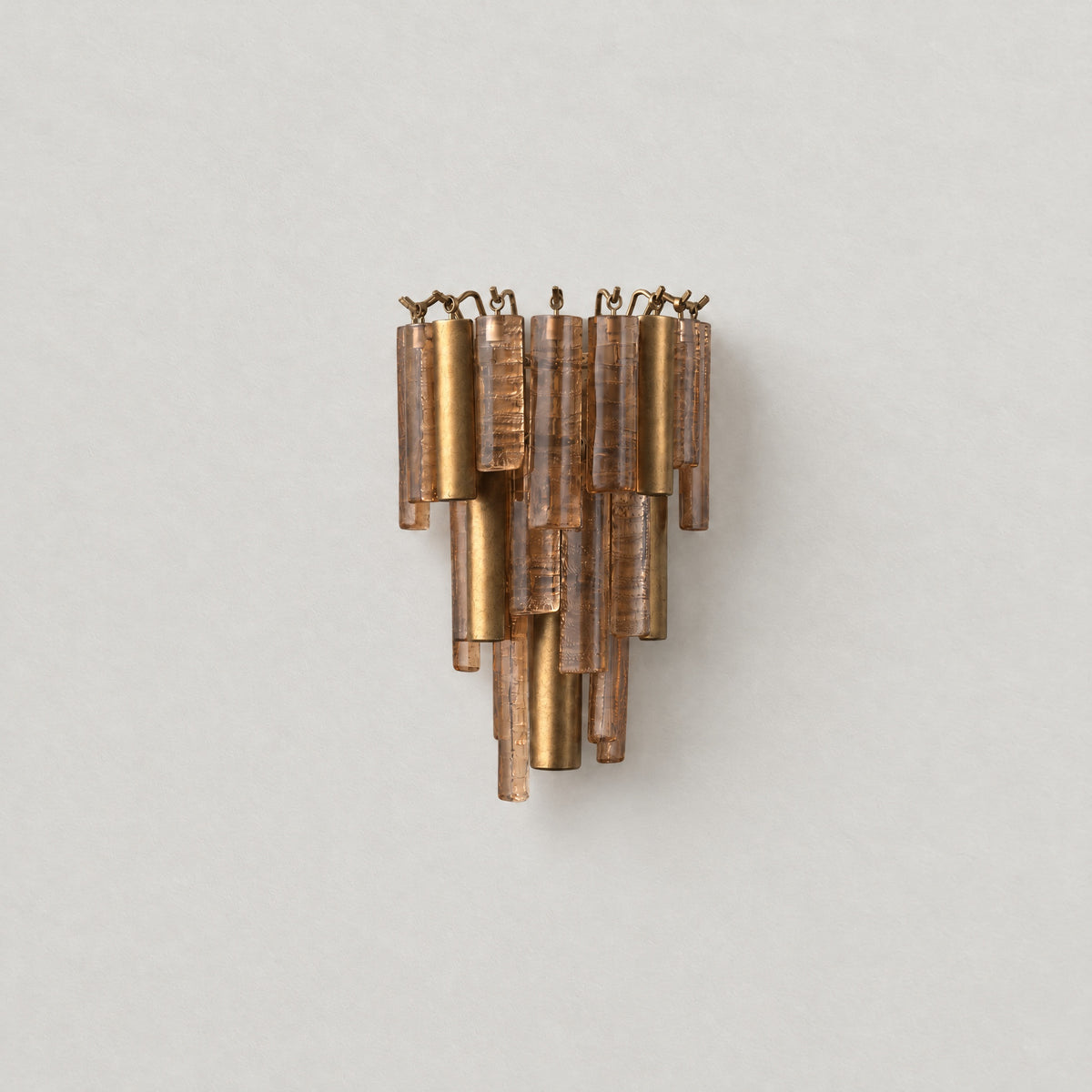 Heirloom Gold Amber Glass Wall Sconce H165 - Copper – lights off
